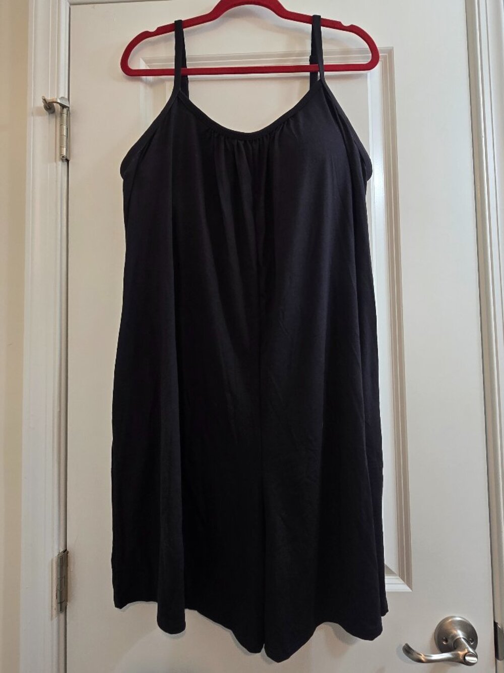 32 Degrees Cool Flowy Romper with Built-in Bra - Black - Picture 2 of 9